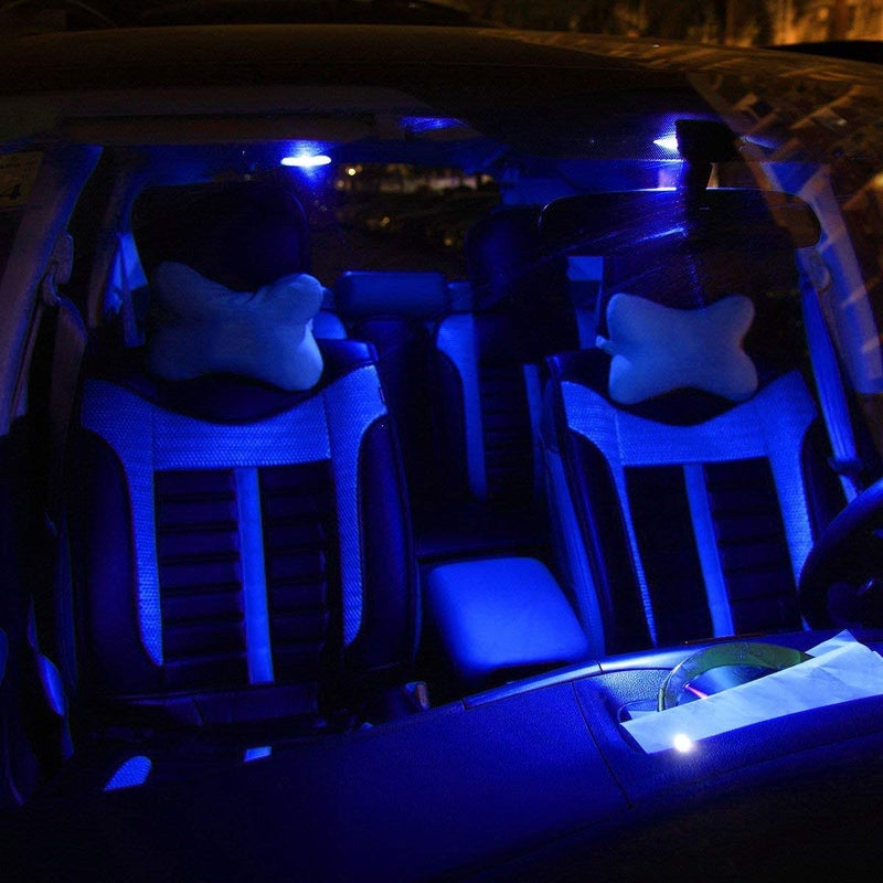 BlyilyB 20-Pack Blue Replacement Stock # 194 T10 168 2825 W5W 175 158 Bulb 5050 5 SMD LED Light 12V Car Interior Lighting For Map Dome Lamp Courtesy Trunk License Plate Dashboard Parking Lights - Image 3